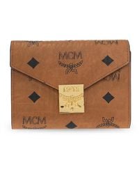 MCM - Patricia Visetos Trifold Wallet - Lyst