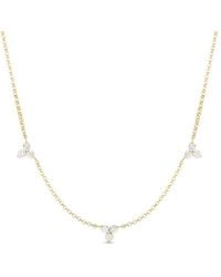 Roberto Coin - 18K Diamonds By The Inch 3 Station Flower Necklace - Lyst