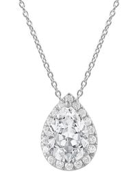 Brilliant Diamond - 14Kt 1.20 Carat Lab Grown Diamond Pendant Necklace For - Lyst