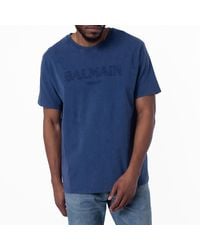 Balmain - Vintage Logo Embroidered T-Shirt - Lyst