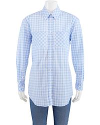 Burberry - Gingham Cotton Poplin Shirt Dress - Lyst