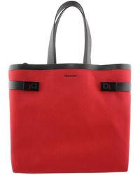 Ferragamo - Gancini Buckles Canvas Tote Bag - Lyst