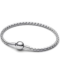 PANDORA - Ladies Round Clasp Wing Chain Bracelet - Lyst