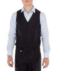 Burberry - Wool-Silk Blend Waistcoat, Brand Size 46 Us - Lyst