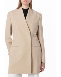 Ferragamo - Ferragamo Single-Breasted Fitted Wool Blazer - Lyst