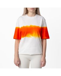 Ferragamo - Ferragamo Gradient-Dye Cotton T-Shirt - Lyst