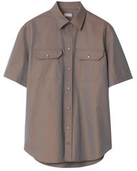 Burberry - Equestrian Knight Motif Cotton Poplin Shirt - Lyst