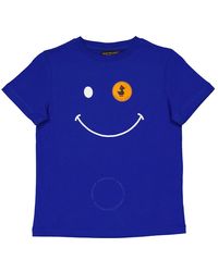 Save The Duck - Kids Cyber Smiley Logo Print T-shirt - Lyst