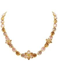 Swarovski - Idyllia Mixed Cuts Crystal Flower Necklace - Lyst