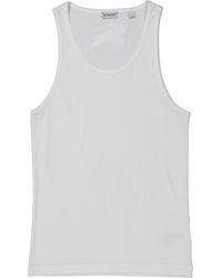 Burberry - Stretch Cotton Rib-Knit Tank Top - Lyst