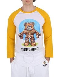 Moschino - Long-sleeved Robot Print T-shirt - Lyst