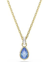 Swarovski - Chroma Pendant, Pear Cut, 18K Finish - Lyst