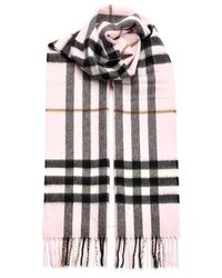 Burberry - Giant Checked Fringed-edge Scarf - Lyst