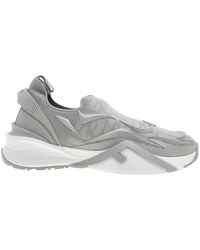Fendi - Flow Embossed Logo Sneakers, Brand Size 7 (Us - Lyst