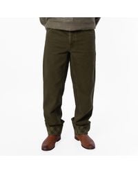 Burberry - Check Pattern Turn Up Hem Jeans, - Lyst