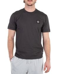 Stone Island - Compass Patch Logo Cotton T-Shirt - Lyst