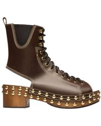 Bally - Elena Studded Leather Sandals, Brand Size 37 Us - Lyst