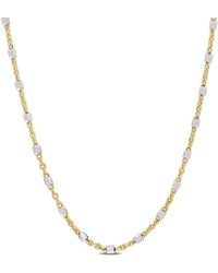 Amour - Two-Tone Bead Chain Necklace - Lyst