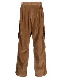 Moncler - Corduroy Wide-Leg Trousers, Brand Size 48 Us - Lyst