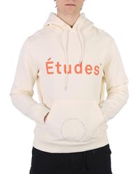Etudes Studio - Off Klein Logo Print Hoodie - Lyst