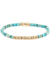 John Hardy - 14ky Heishi Turquoise Bead Bracelet - Lyst