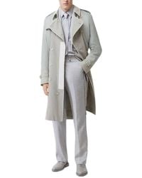 Burberry - Panelled Linen Trench Coat - Lyst