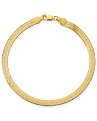 Kylie Harper - Ladies 14K Imperial Herringbone Chain Bracelet - Lyst