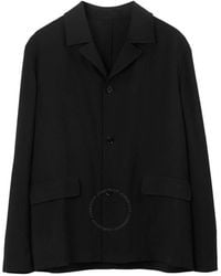 Burberry - Loose Fit Wool Tailored Jacket, Brand Size 56 Us - Lyst