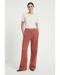 Brunello Cucinelli - Rust Relaxed Knit Trousers, Size Large - Lyst