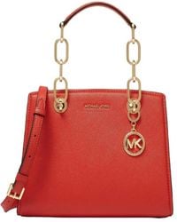 Michael Kors - Cynthia Small Leather Satchel Bag - Lyst