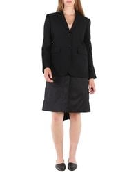Burberry - Ladies Wadded Detachable-Warmer Wool Tailored Jacket, Brand Size 2 (Us - Lyst