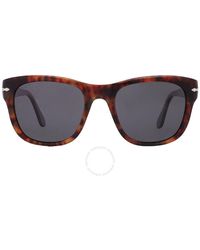Persol - Polarized Square Sunglasses Po3313s 108/48 52 - Lyst