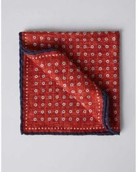 Brunello Cucinelli - Carrot Silk Patterned Pocket Square - Lyst