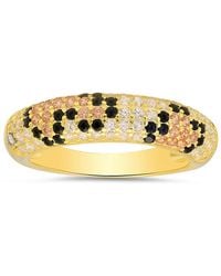 Kylie Harper - 14K Over Leopard Skin Pave Cz Band Ring - Lyst