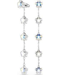 Swarovski - Chroma Mixed Cuts, Star, Rhodium Plated Earring - Lyst