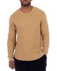 Tommy Hilfiger - Flag Embroidered Waffle Knit Jumper - Lyst