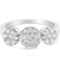 Haus of Brilliance - 14k Gold 1 1/4ct Tdw Diamond Floral Cluster Ring - Lyst