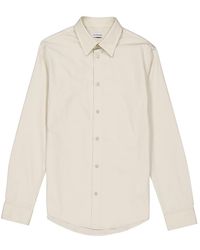 Burberry - Ekd Logo Cotton Long-Sleeve Shirt, Brand Size 40 (Neck - Lyst