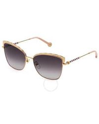 Carolina Herrera - Smoke Gradient Cat Eye Sunglasses She189 Ok99 57 - Lyst