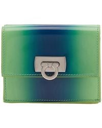Ferragamo - Ferragamo Gancini Clasp Wanda Compact Wallet - Lyst