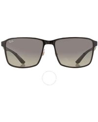 Ray-Ban - Grey Square Sunglasses Rb3721 187/11 59 - Lyst