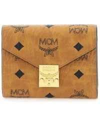 MCM - Tracy Visetos Trifold Wallet - Lyst