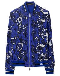 Burberry - Reversible Ivy Print Bomber Jacket - Lyst