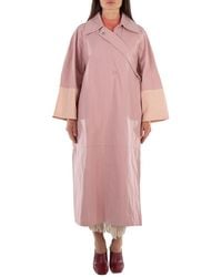 Jil Sander - Crop Sleeved Mid-Length Trench Coat, Brand Size 36 (Us Size 4) - Lyst