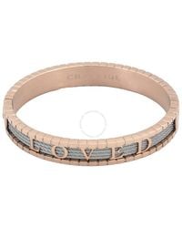 Charriol - Forever Loved Stainless Steel Rose Gold Pvd Cable Bangle - Lyst