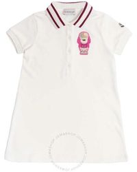 Moncler - Kids Short Sleeve Logo Patch Dress - Lyst