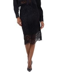 Burberry - Lace Detailed Pencil Skirt, Brand Size 8 (Us - Lyst