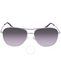 Maui Jim - Cliff House Polarized Grey Pilot Sunglasses Gs247-17 - Lyst