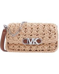 Michael Kors - Ladies Parker Medium Woven Straw Shoulder Bag - Lyst