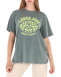 Lorna Jane - Washed Military Speedway Oversized Cotton T-shirt - Lyst